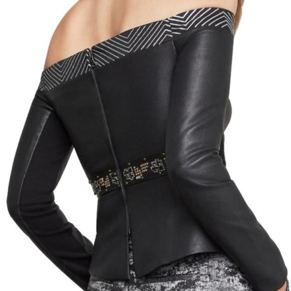 Bcbg maxazria off shoulder top - Picture 2 of 5